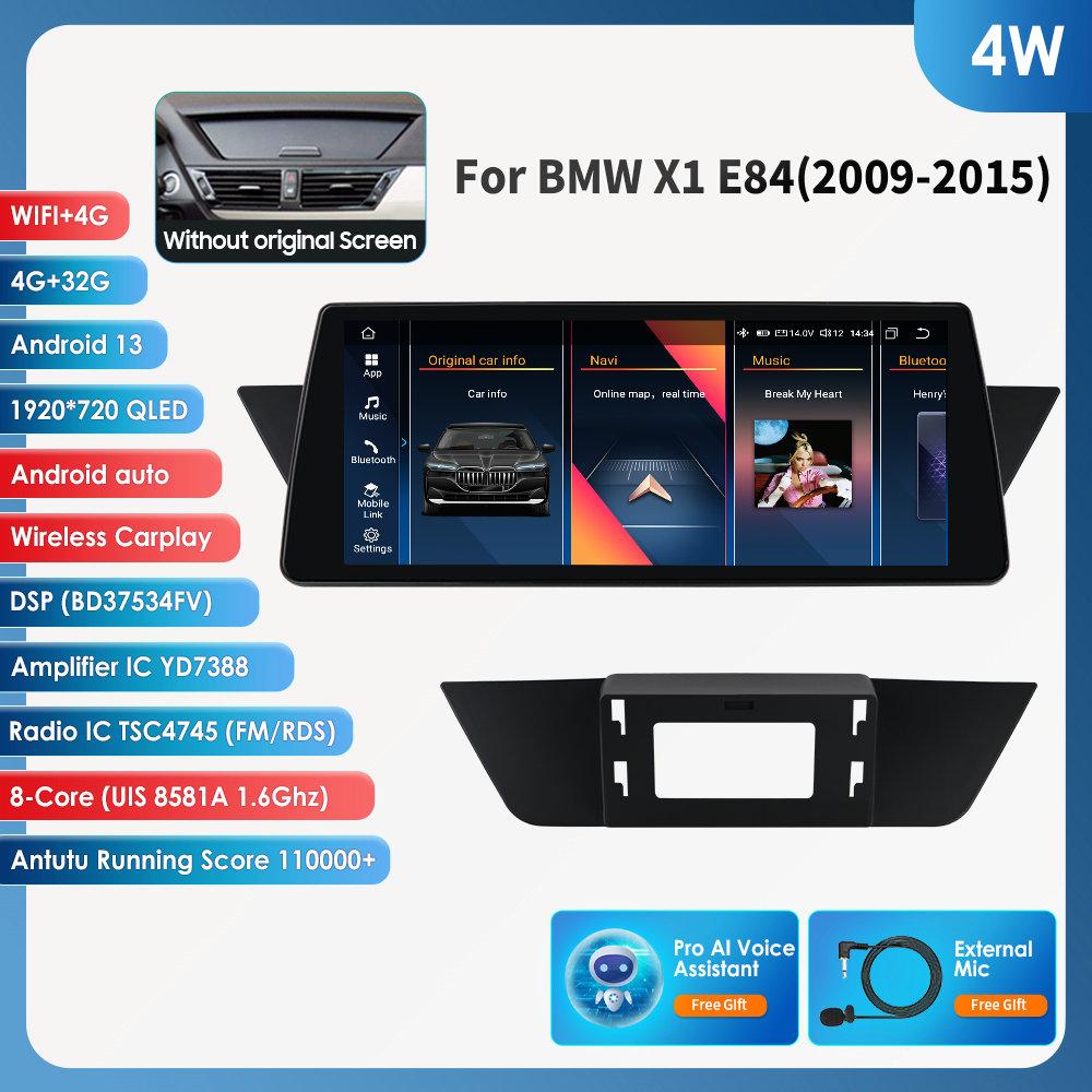OSSURET Para BMW X1 E84(2009-2015)Sem Tela Original com 10,25" Sistemas Inteligentes para Carro Suporta RDS Bluetooth Sem Fio Carplay Android Auto DSP
