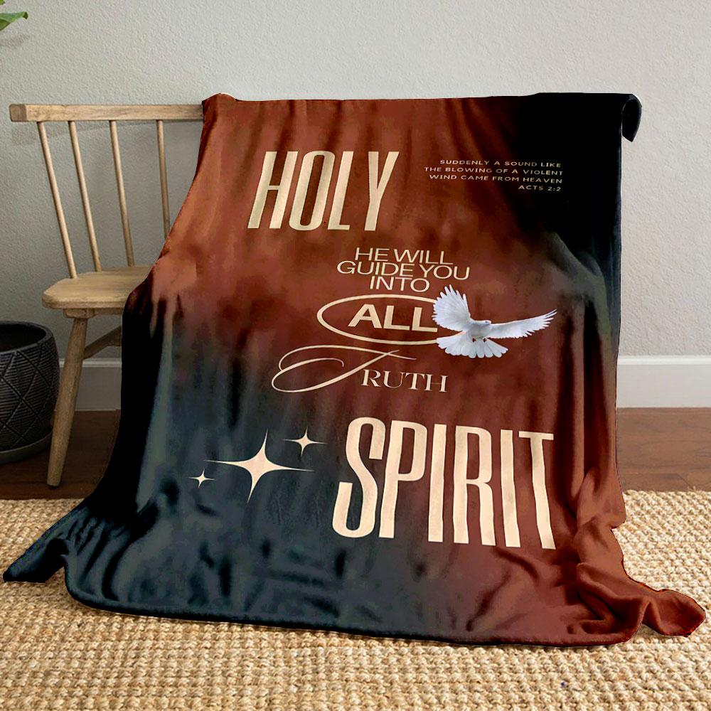 

Holy Spirit Dove Blanket Printed Blanket for Living Room Bed Couch lunch break Soft Cozy Blanket for Friend s festival Gift 80cm x 120cm