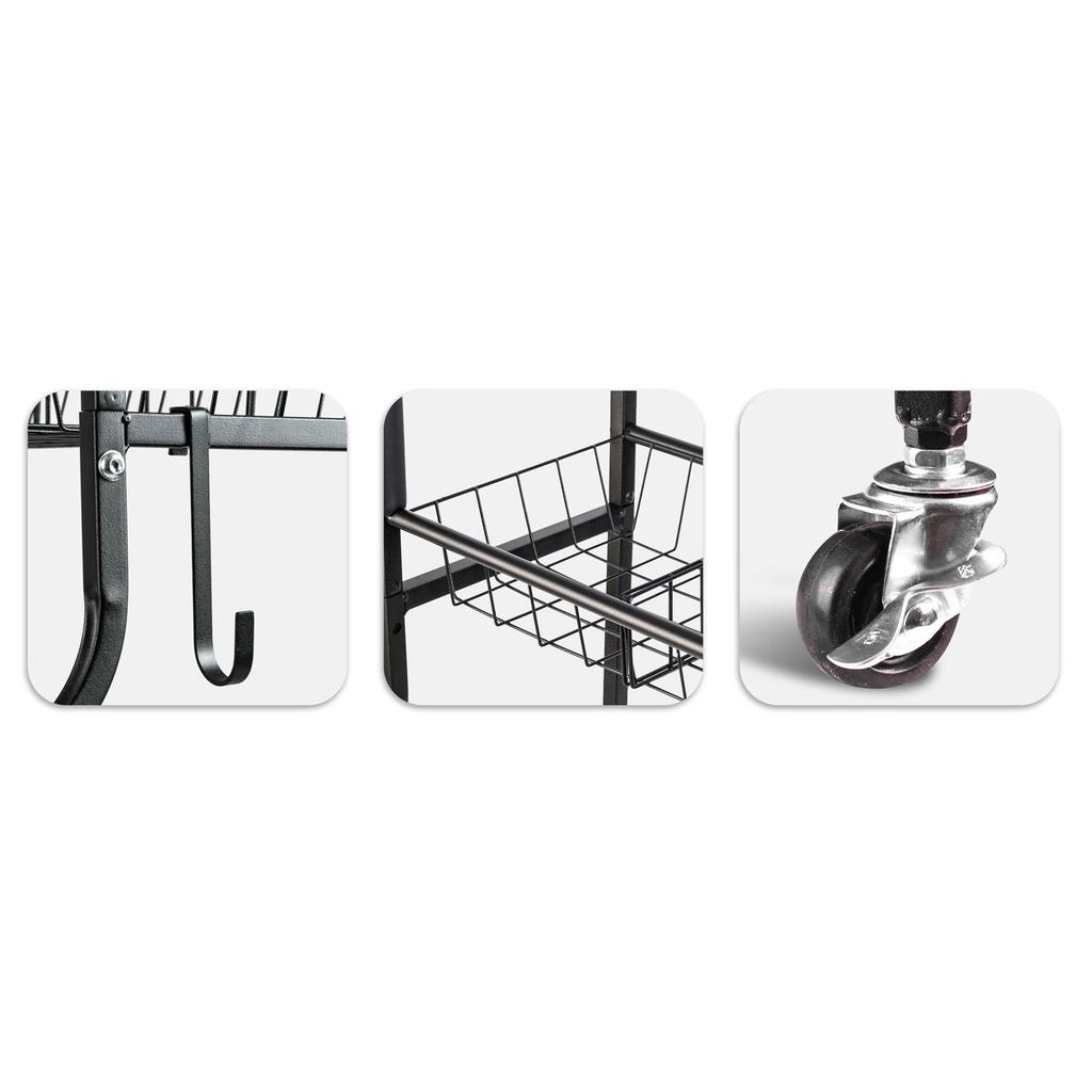 Humberg Hm-780 Shelf With Basket On Wheels
