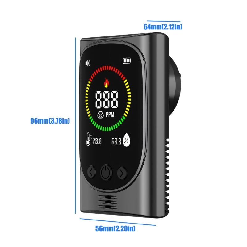 Multifunction Plugs In Combustible Gas Leak Alarm With Carbon Monoxide Detections Realtime Temperature Humidity Display