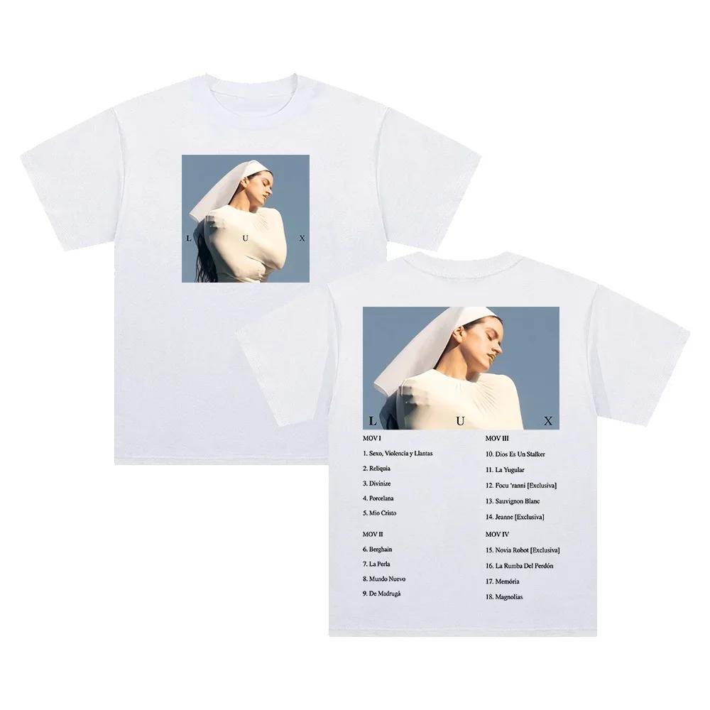 2026 Rosalia LUX Inspired Oversized TShirt Unisex Graphic Cotton Crewneck Short Sleeve Summer Streetwear Women Unisex Fashion S