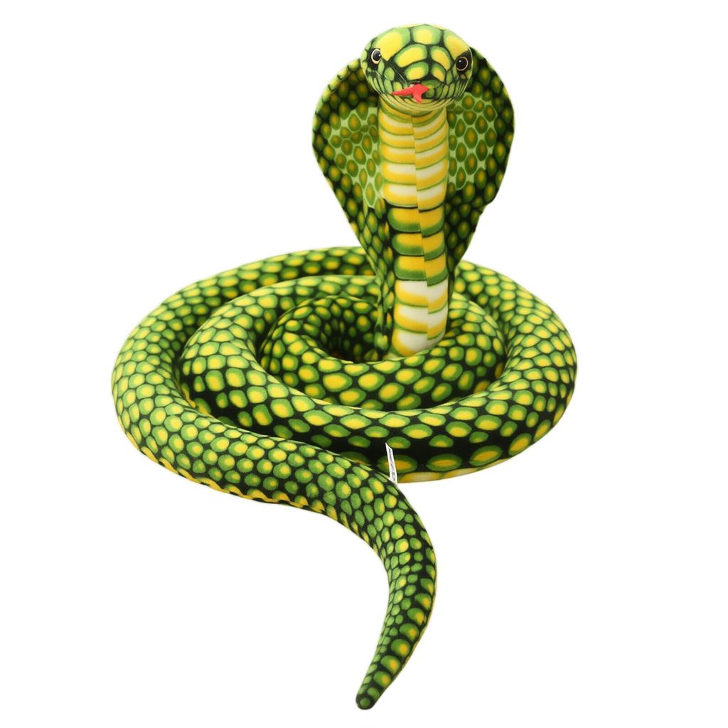 Realistic Plush Snake Toy - Soft Fake Snake for Pranks, Gifts and Halloween Decorations
