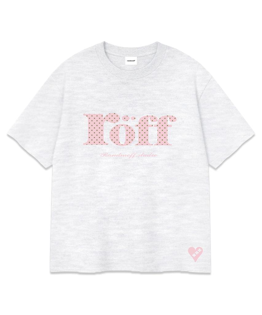 RANDOMOFF Röff Type Play Dot Over Fit T-Shirt [Light Pink] (3Color)