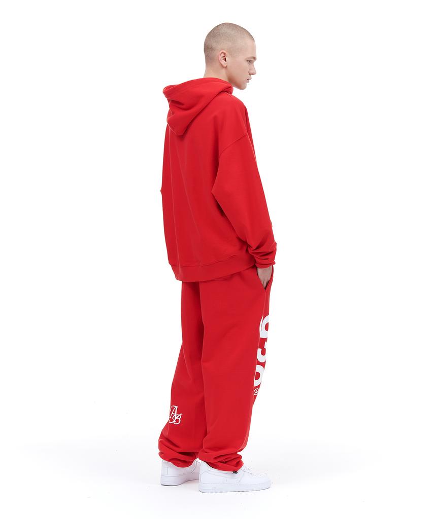 Akaibeuboldeu 939 Logo Sweat Pants (Deep Red)
