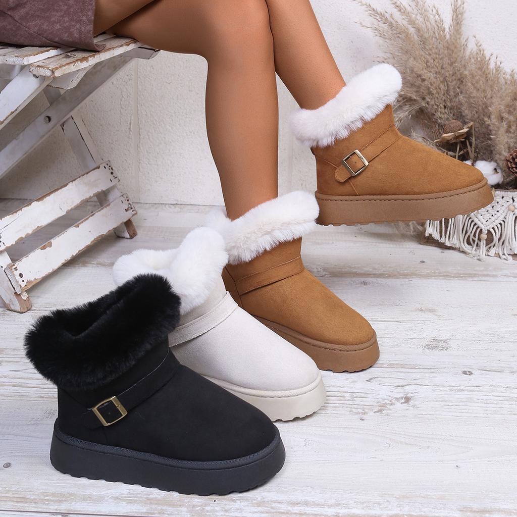 Snow Boots 2025 New Popular Large Size 36-42 Snow Boots Women Northeast Cold Snow Shoes Women
