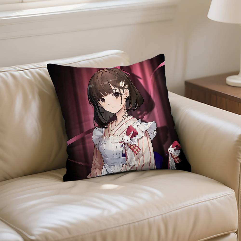 R-Reverse1999 Anime Pillow Case Cushion Cover Soft Cute Throw Pillow Case For Car Sofa Pillowcase Polyester With Zipper