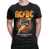 Męski T-shirt AC-DC Zespół Muzyki Rockowej Dla Tych, Którzy Mają Rockować 1981 Śmieszny T-shirt z Czystej Bawełny T-shirt z Okrągłym Dekoltem Ubrania z Nadrukiem