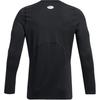 Under Armour Coldgear® Fitted Crew Solid Color Quick-Dry Breathable Slim Fit Long Sleeve T-Shirt Men Tops Black 1366068-002