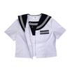 Summer Uniform Sailor Uniform with Open Front and Princess Lines 1366002 Girls 01 White 160A [Bicester Girl]