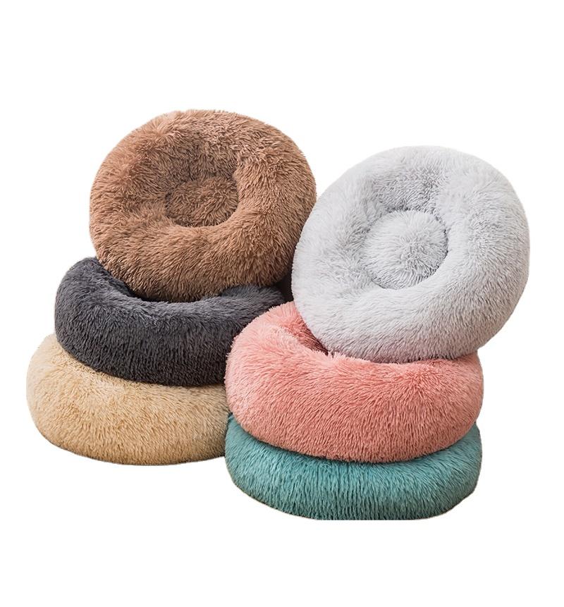 2021 Custom Modern Portable Cat & Dog Bed Indoor Eco-Friendly Fluffy Plush Soft Solid Pattern Camping Small Sizes