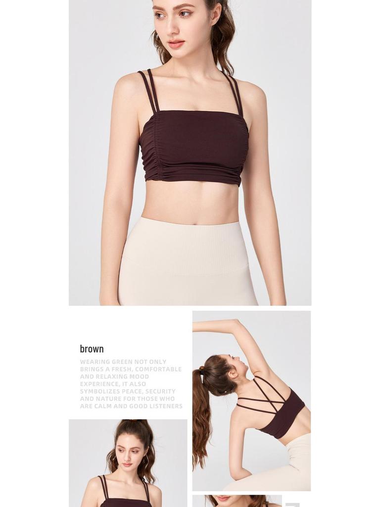 Damski Seksowny Biustonosz Sportowy - Profesjonalny Strój Fitness Jogi