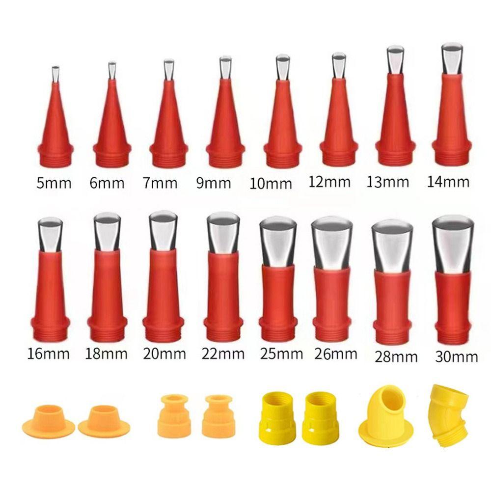 Unelte pentru îmbinare chiuvetă din oțel Vârf pistol de pulverizare Instrument pentru duză din cauciuc Dispozitiv de finisare pentru calafat Aplicator pentru duză