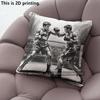 Vintage Sketch Boxing Match Throw Pillow Covers Pattern Cushion Cover Suitable for Sofa Bedroom Car Pillow Cover