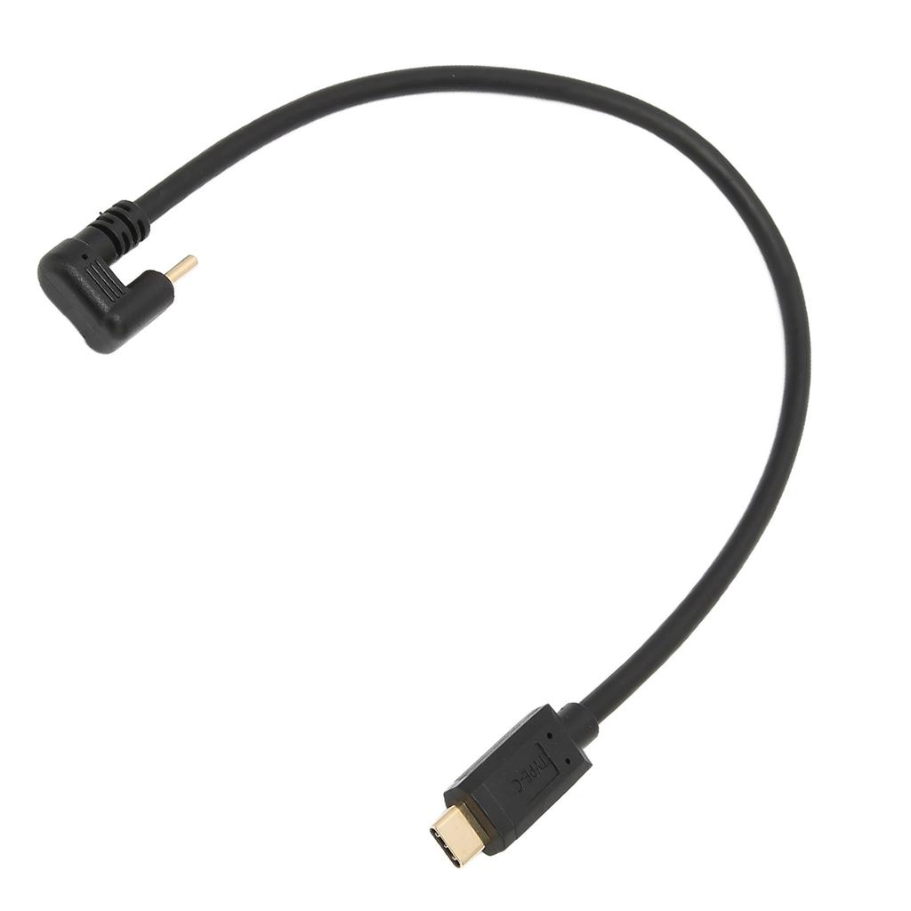 USB Cable 12in USB 3.1 TypeC Male To Male 10Gbps U Type Elbow Faster Data Transmission Data Extension Cable