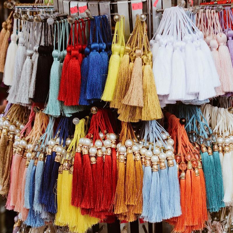 New 10 Yards 15cm Long Tassel Fringe Lace Trim Ribbon Tassels For Curtains Dresses Fringes Sewing Trimmings Accessories Crafts