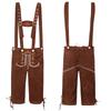 Men's Bavarian Red Plaid Beer Overalls Set - Traditional German Festival Wear