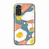 H-2 Gudetama Lady Egg Black Sofe Case for iPhone 16 15 Plus 14 13 Mini 12 11 Pro 8 6 6S SE 5 XR XS Max Realme C30 C33 C32 9I VIVO V29 V27 V23 Y36