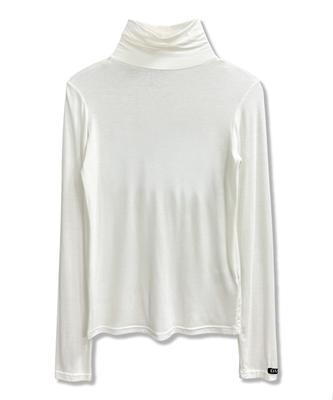 Damiswi Slim Turtleneck Long Sleeve_Ivory
