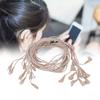 10Pcs 2pin Hearing Aid Cable High Temperature Resistance PVC Reliable Stable 75cm Length Aid Receiver Wire Cable