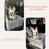 Black/Gray Dog Car Seat Cover Folding Hammock Pet Carriers Bag Basket Carrying for Cats Stable Foldable Travel Pet Dog Car Seat