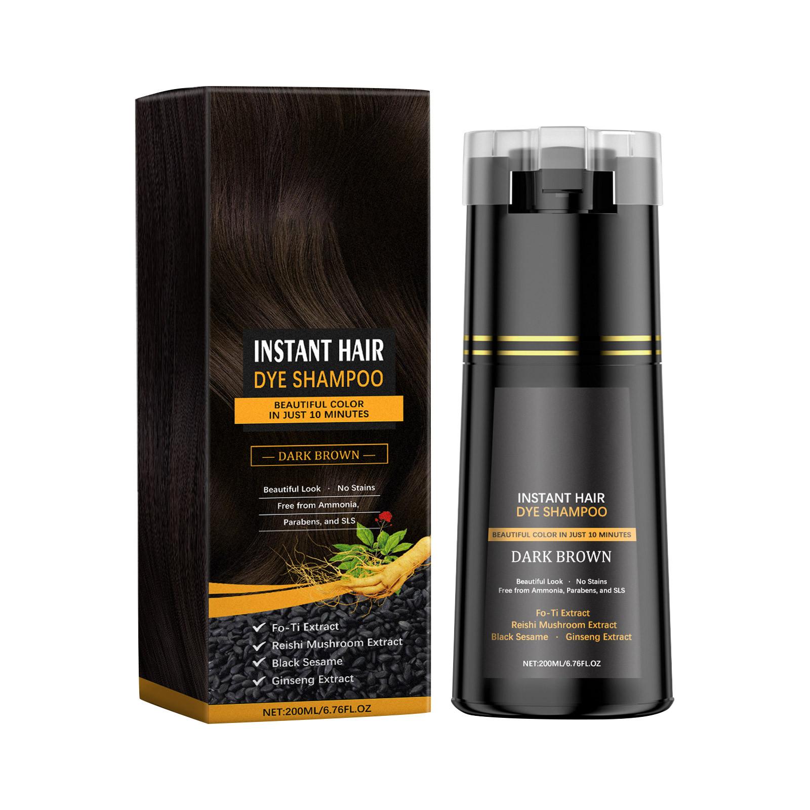 

Мгновенный шампунь для волос Шампунь с экстрактом для поддержания стойкого цвета и здоровья волос 200 мл One Size коричневый