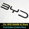 For BYD Shark 6 Pickup Right-Hand Drive Black Warrior Emblem Car Front Emblem Rear Badge Stickers Decoration Accessories