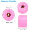 PATIKIL Roller Skate Wheel 65mm 78A Skateboard Cruiser Wheel Set with Bearing Track Tool Kit for Outdoor Quad Pink Set, 4-Piece Light-Up Skating,