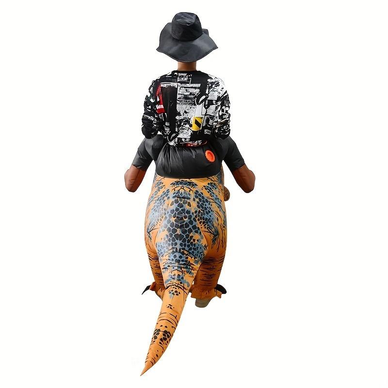 Inflatable Riding T-Rex Costume Halloween Dinosaur Themed Party Roleplay Suit for Festive Celebrations