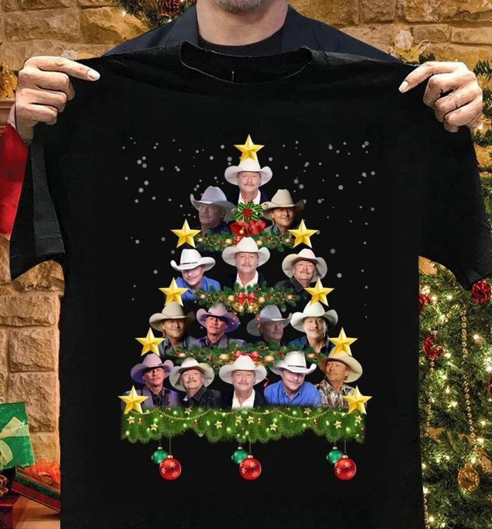 Alan Jackson Merry Christmas Tree Black  Size S-5XL AD769 Unisex T-Shirt XL