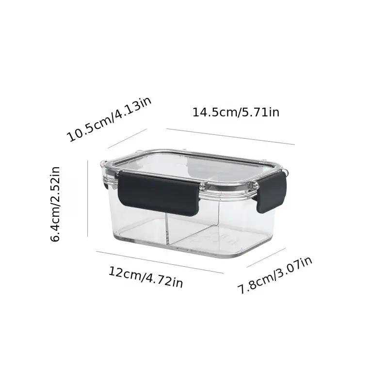 1 Piece Food Grade Storage Box with Lid Freezer Seal Box, Nut and Fruit Food Jar for Kitchen Storage Accessories