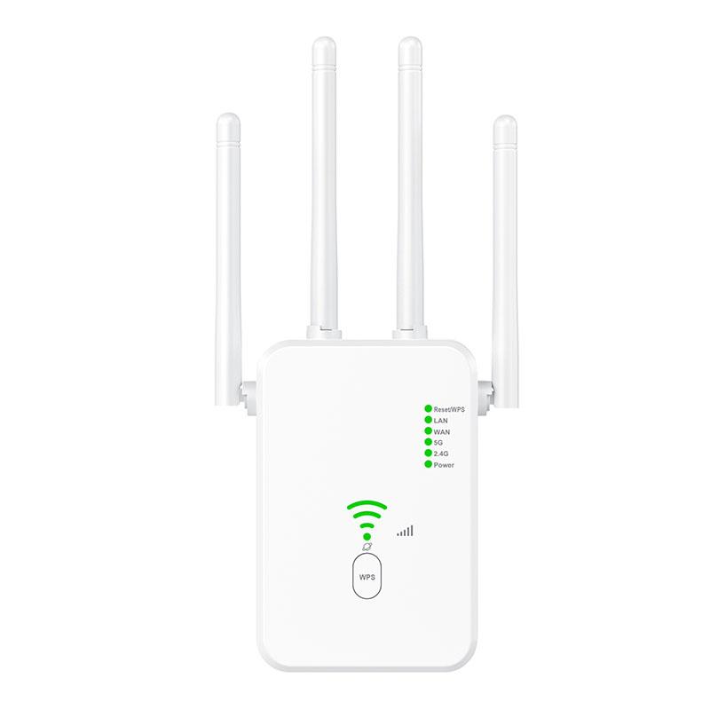 U10 Wifi Repeater Dual Band 2.4G/5G Wifi Router 802.11ax 300/1200Mbps Wireless Network Signal Repeater