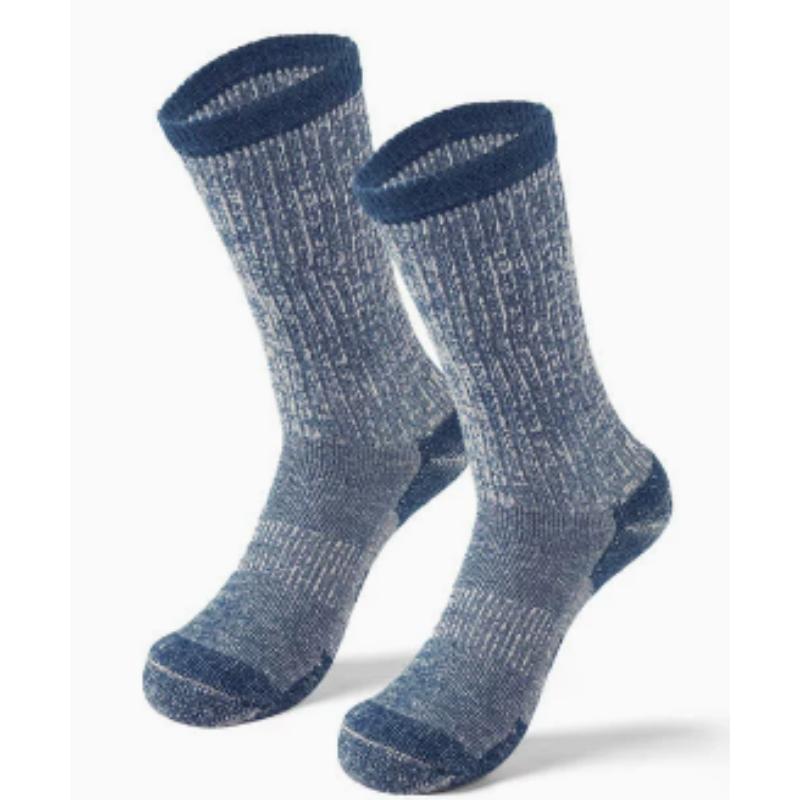 Merino Wool Mid Calf Socks Thick Terry Thermal Warm Anti Slip Anti Odor Outdoor Sports Socks Men Women Ski Mountaineering
