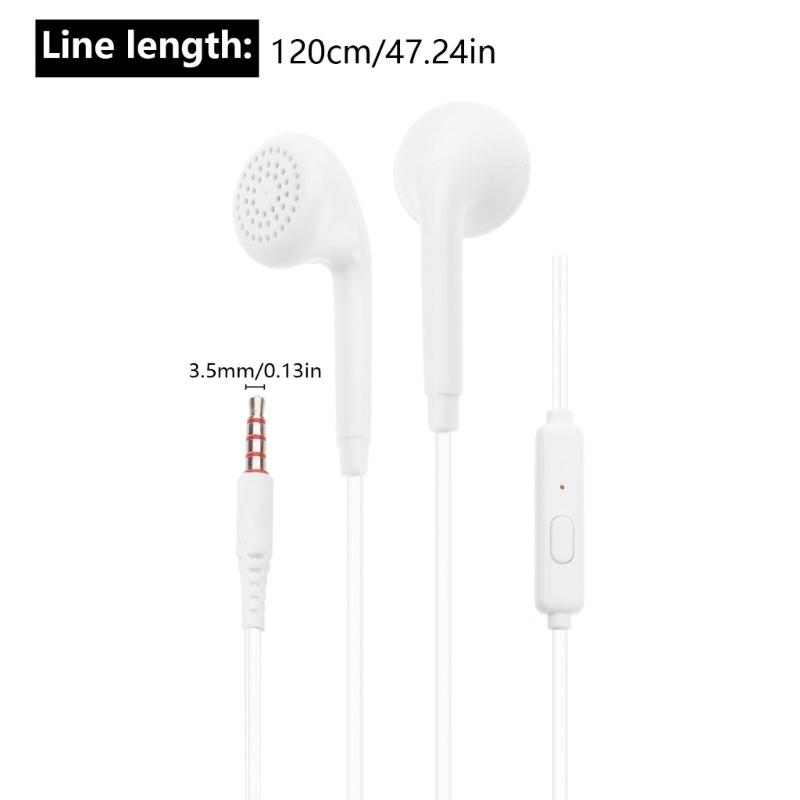 In Ear Headphones with Control & Microphones Wire Earphones Convenient Control Earphones 3.5mm Earphones for Enthusiasts
