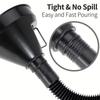 1 Pc Multi Functional Flexible  Funnel: Spill-Proof Oil Changing Tool with Wide Mouth & Handle Automobile