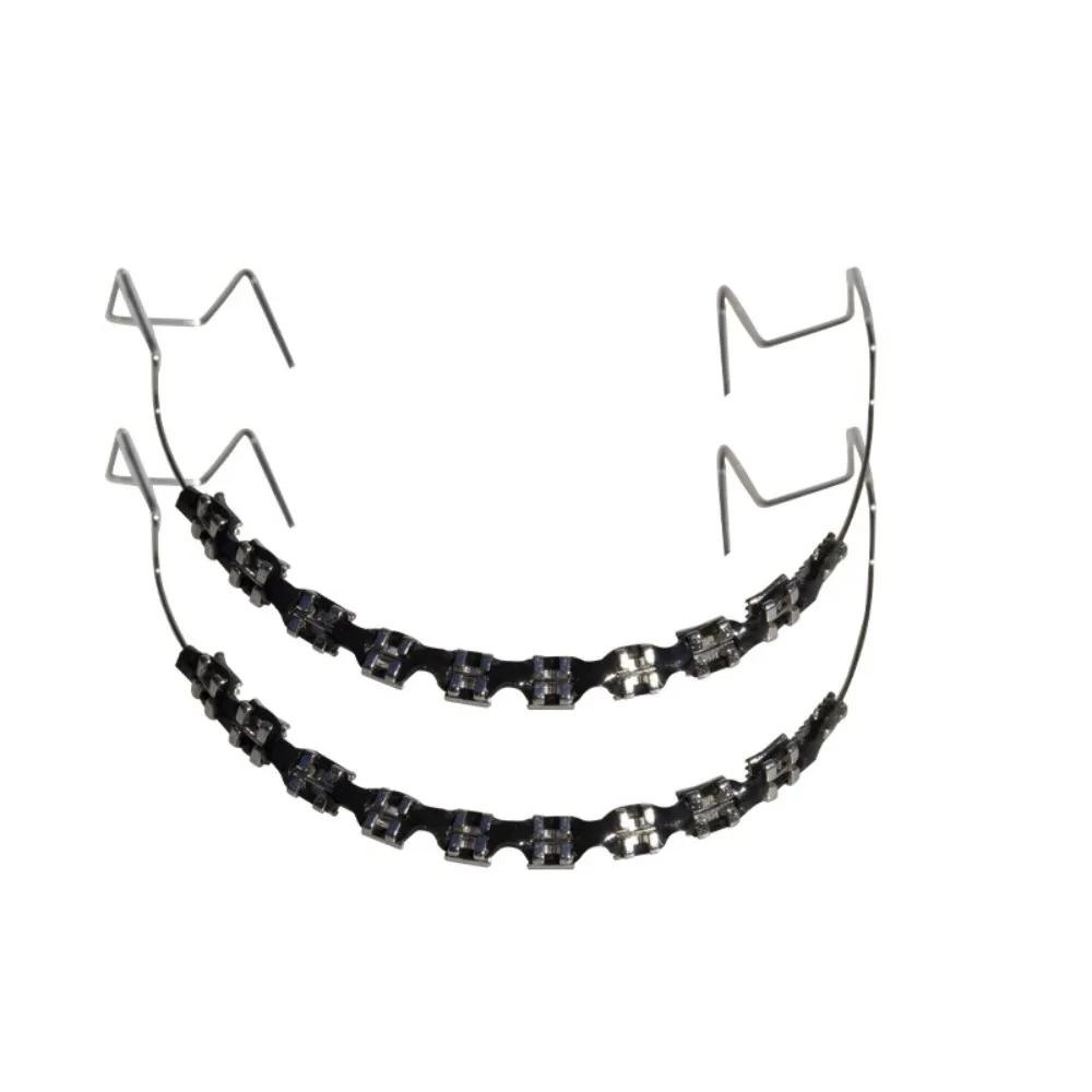 1 Pair of Oral Metal Bracket Model Colorful Fashion Oral Braces Decorative Orthodontic Bracket Denture Model