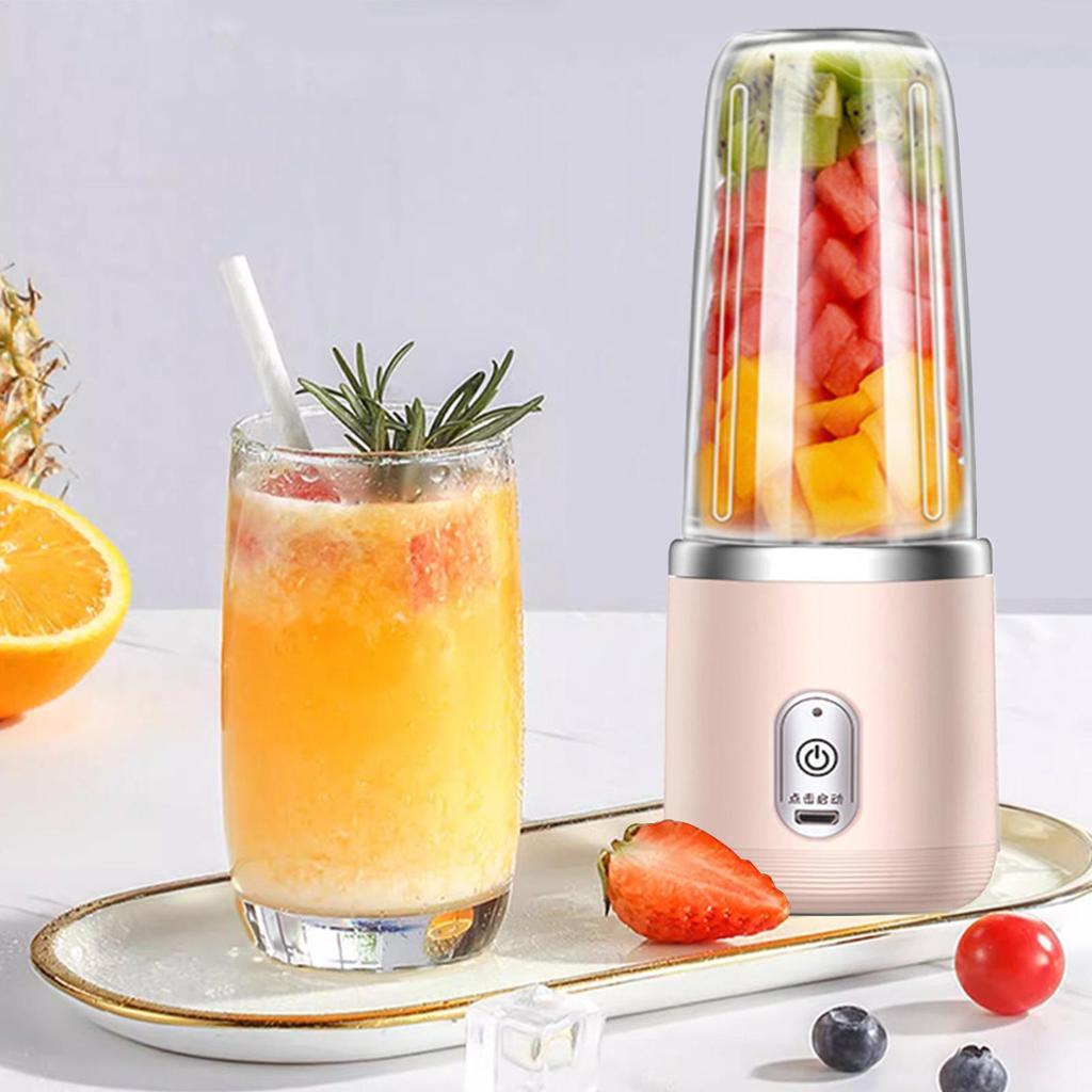 Portable Fruit Juice Blenders Summer Personal Electric Mini Bottle Home USB 6 Blades Juicer Cup Machine For Kitchen