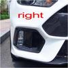Compatible For Ford Focus RS 2015 2016 2017 2018 Car Exterior Accessories Fog Lights Frame Fogs Lamp Cover Grille Carbon Fiber Look(1PCS right side)