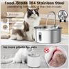 Hot Sale Stainless Steel Automatic Cat Fountain Water Dispenser 3.2L Ultra Quiet Multi-Layer Filtering Smart Cat Water Fountain