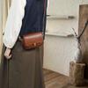 Vegetable Tanned Cowhide Simple Retro Lock Small Square Bag Leather Versatile Fashion Large Capacity Shoulder Messenger Bag