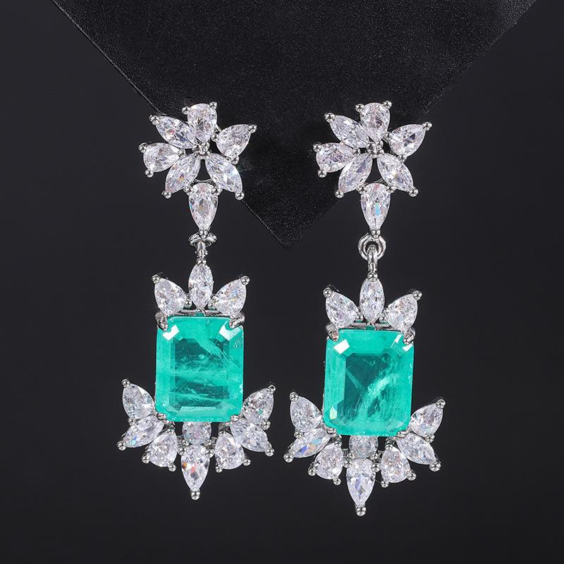 Color Simulation Jewelry, Fashionable Exaggerated Yellow Diamond Pink Diamond Women'S Goods