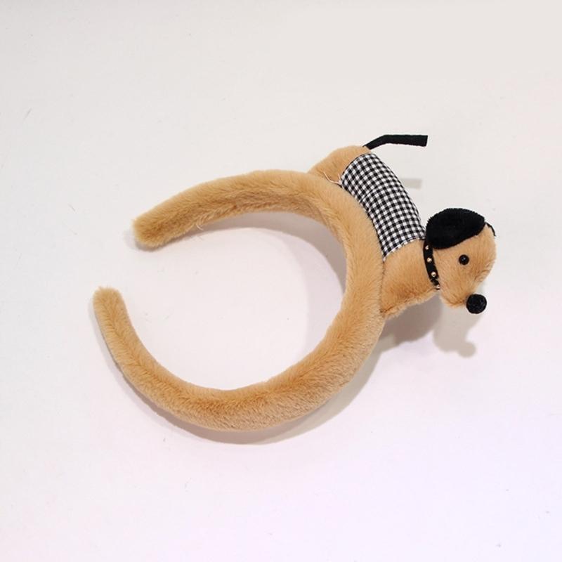 Cartoon Headbands Plush Animal Hairhoop For Kids Teens And Adult Fun Fashion Face Washing Hairband Party Accessories
