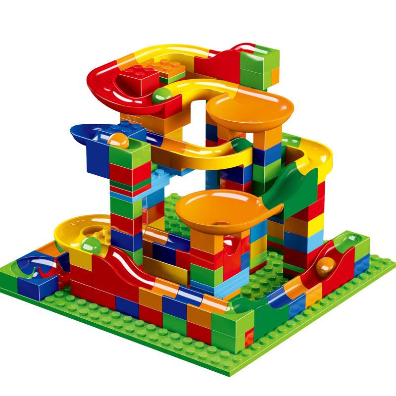Children's Versatile Slide Micro Particle DIY Assembly Ball Model Block Track Puzzle Fun Children's Block Toys
