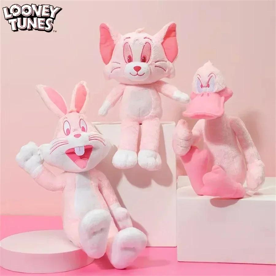 Pink Series Looney Tunes Plushies Cute Kawaii Pink Bugs Bunny Plush Toy Tweety Bird And Daffy Duck Stuffed Doll Toys