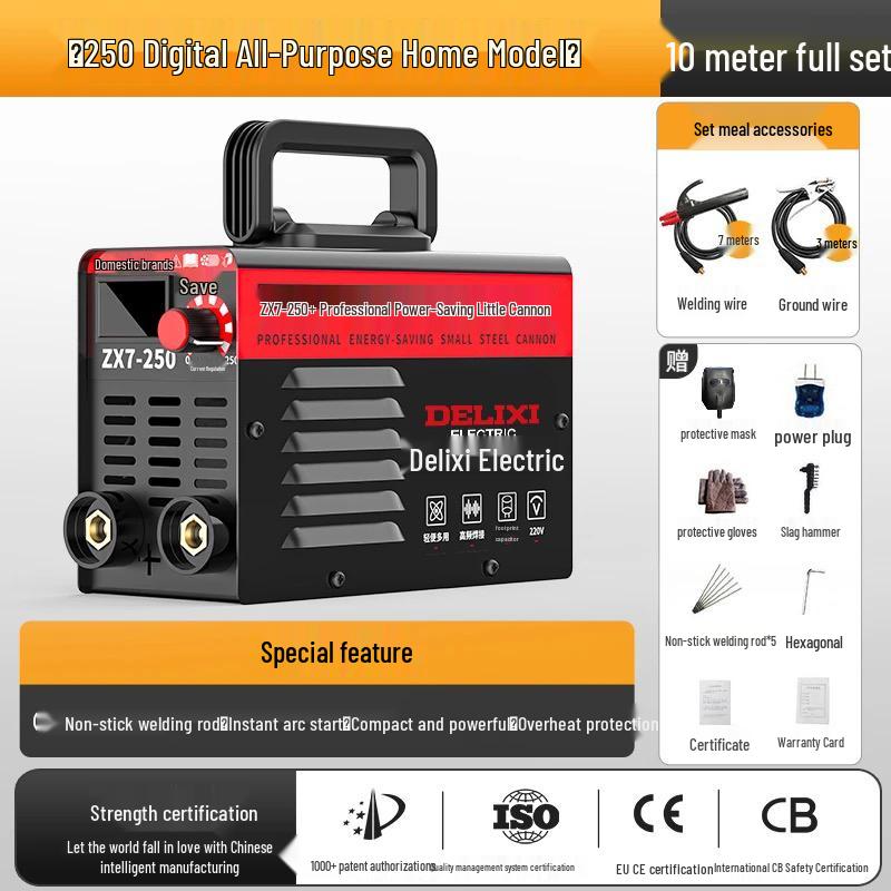 Delixi Dual Voltage Electric Welder 250/315/400A, Industrial Grade, 220V/380V, All-Copper, Automatic.