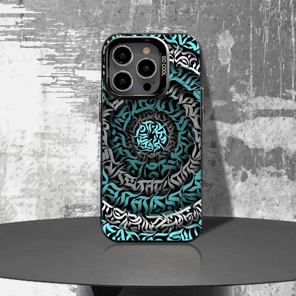 Art Phone Case For iPhone 16,15,14,13,12,11,Pro,XS,Max,Plus,Mini,SE4,E Black Matte P-Pokras L-Lampas Shockproof Cover