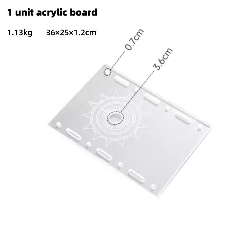 

Акриловая прозрачная столешница для кемпинга, прозрачная одноблочная доска, совместимая с настольными досками IGT, утолщенная прозрачная настольная доска