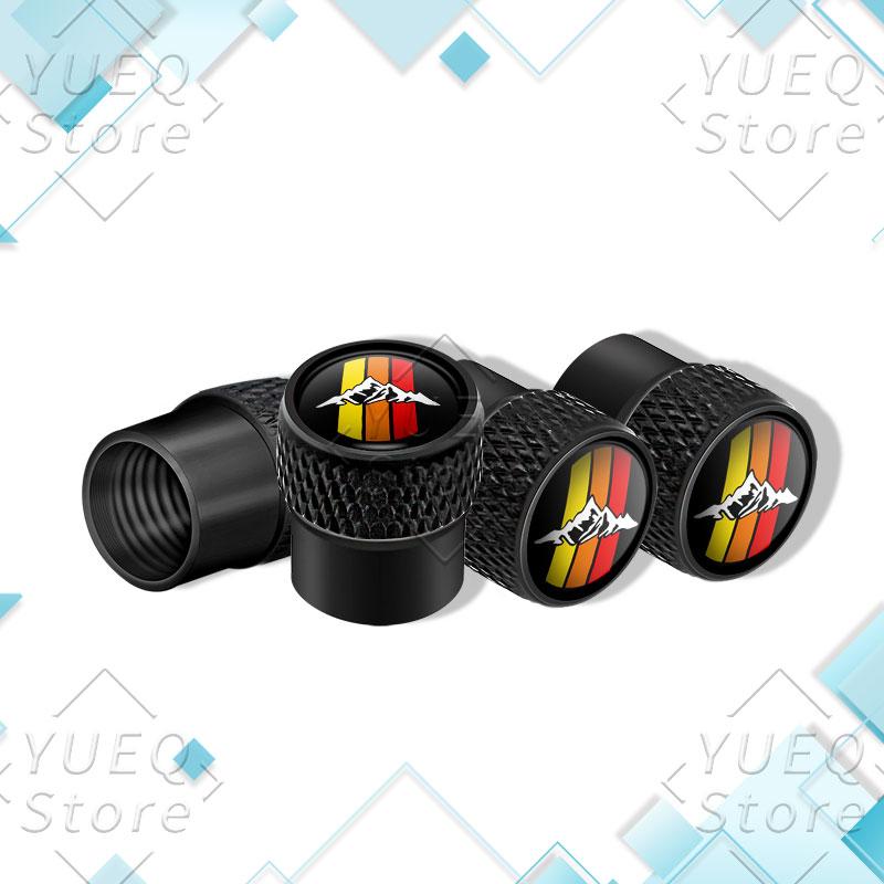 4Pcs Three-color Emblem Logo Car Wheel Tire Valve Stem Caps For Toyota TRD Tacoma Tundra 4Runner Highlander RAV4 Tyre Covers