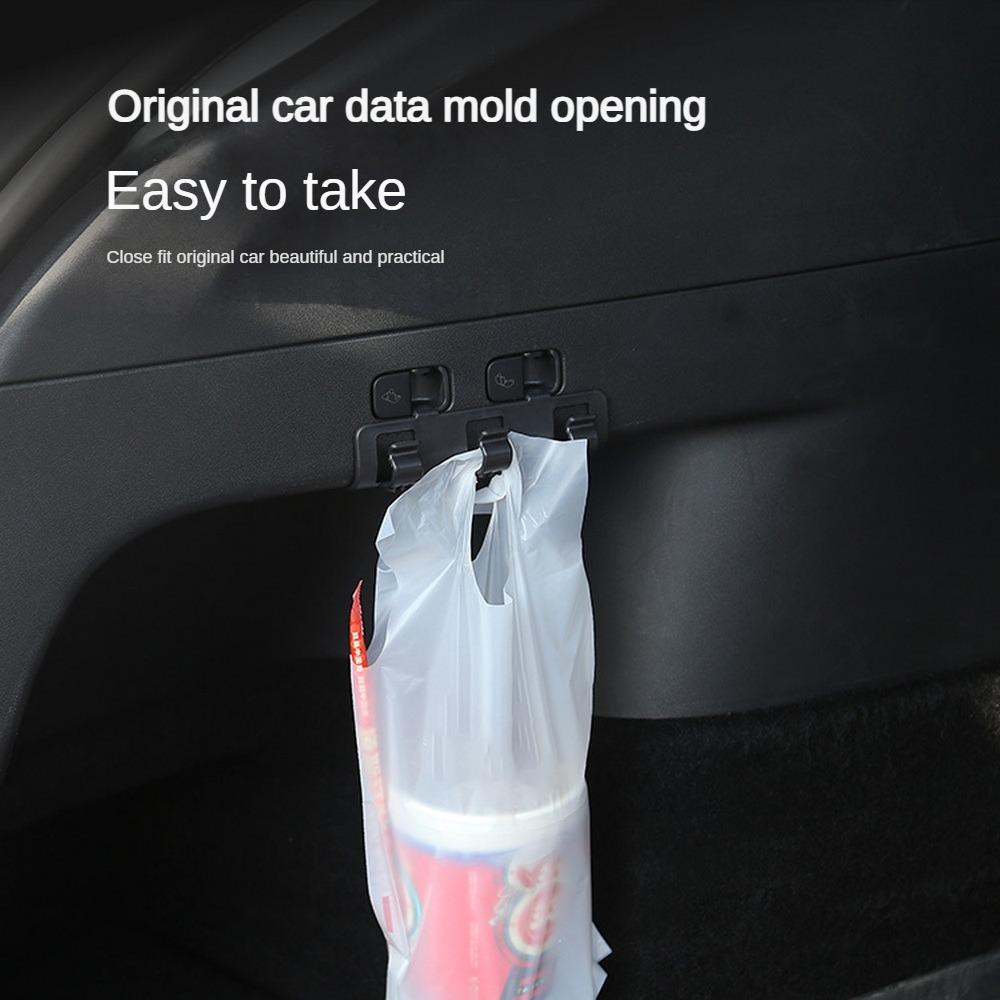 Rear Trunk Button Hook for Tesla Model Y 2025 Buckle Hanging Tidying Storage Holder Clip Luggage Bag Umbrella Hanger Accessories