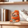 Niedliches Affen-Tischschild (2D) mit Babyäffchen und Plüschtier, Schreibtischdeko aus Holz für Zuhause oder Büro, herzerwärmendes Geschenk für Freunde