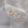 European and American Simple and Fashionable High -level Sensor Circle Ears Female Ring Women